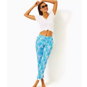 NEW Lilly Pulitzer 31" Taron Mid-Rise Linen Pant